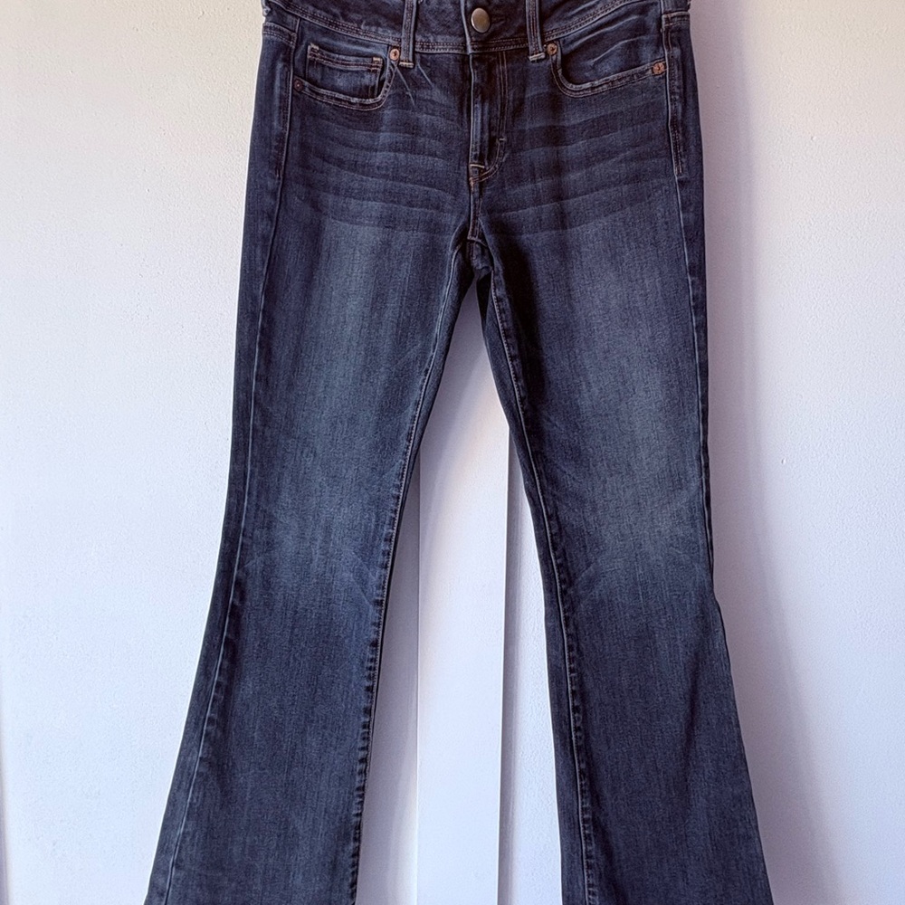 American Eagle Outfitters Dark Blue kick boot Sz.4 Regular
